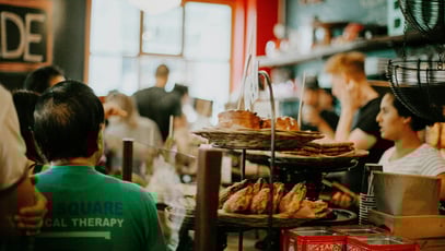 inside bakery, local business store in Canada