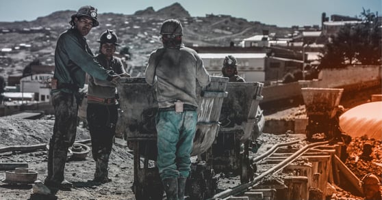 Miners in Peru