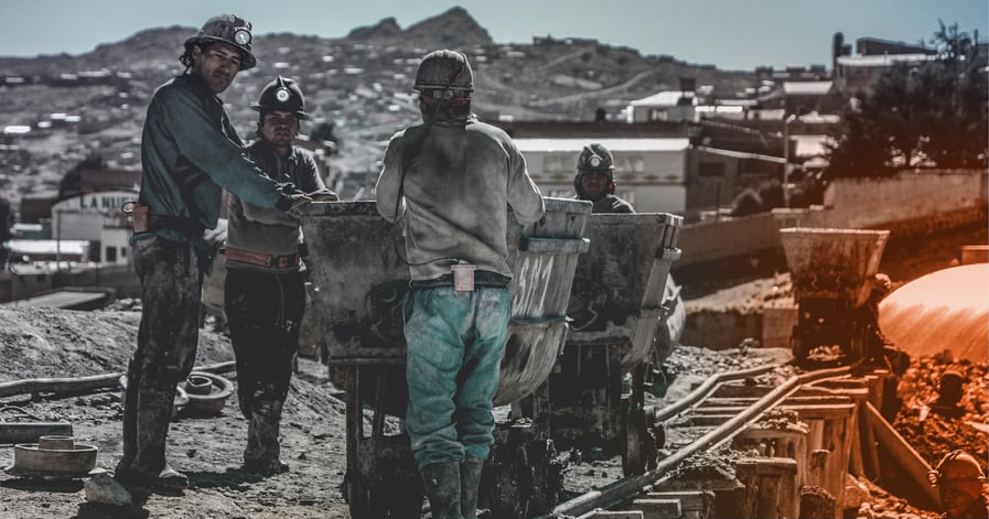 Miners in Peru