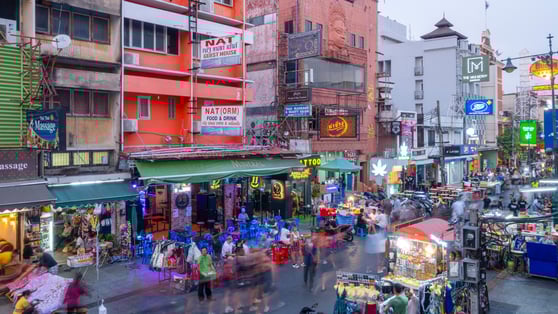 Khao San Road in Bangkok, Thailand