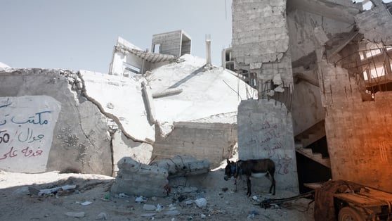 Damage from Israeli airstrikes in Gaza