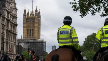 Police in London 