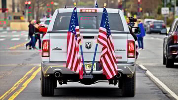 Donald Trump 2024 presidential nomination supporters car rally