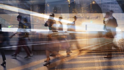 Business people walking 
