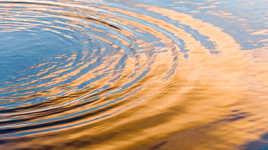 ripples in the water
