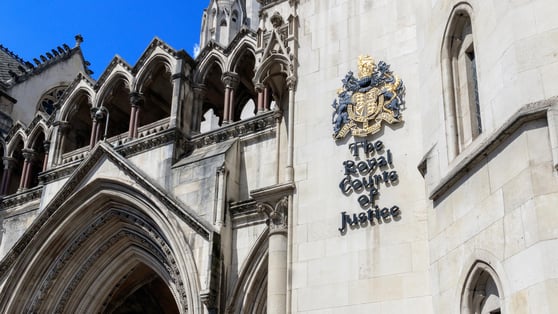 Exterior of the Royal Courts of Justice in London