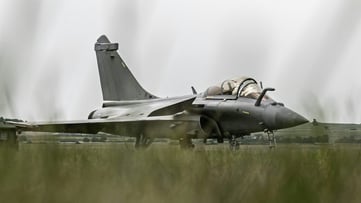 fighter jet on the ground